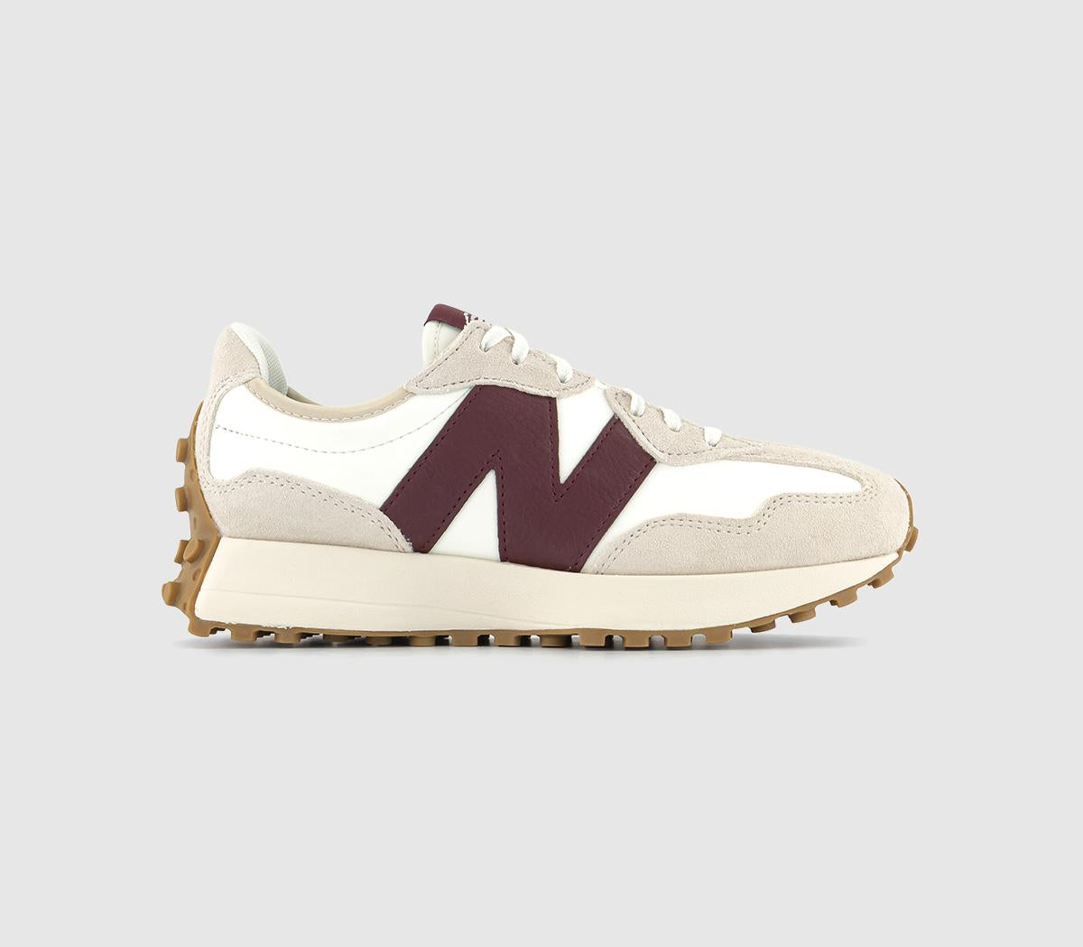 New Balance 327 Moonbeam Burgundy Trainers UK Size 4