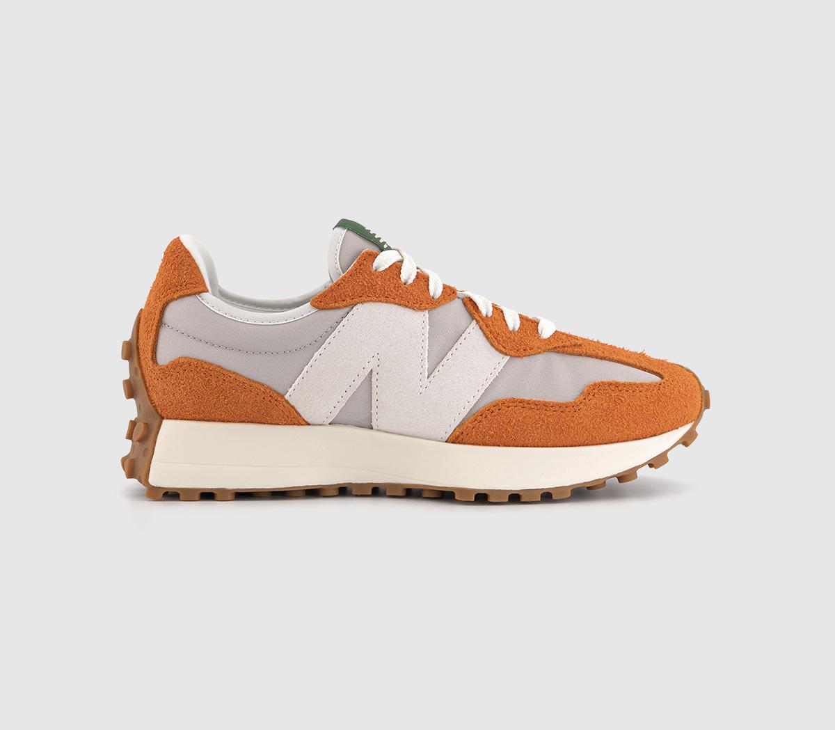 New Balance 327 Trainers Classic Orange Grey