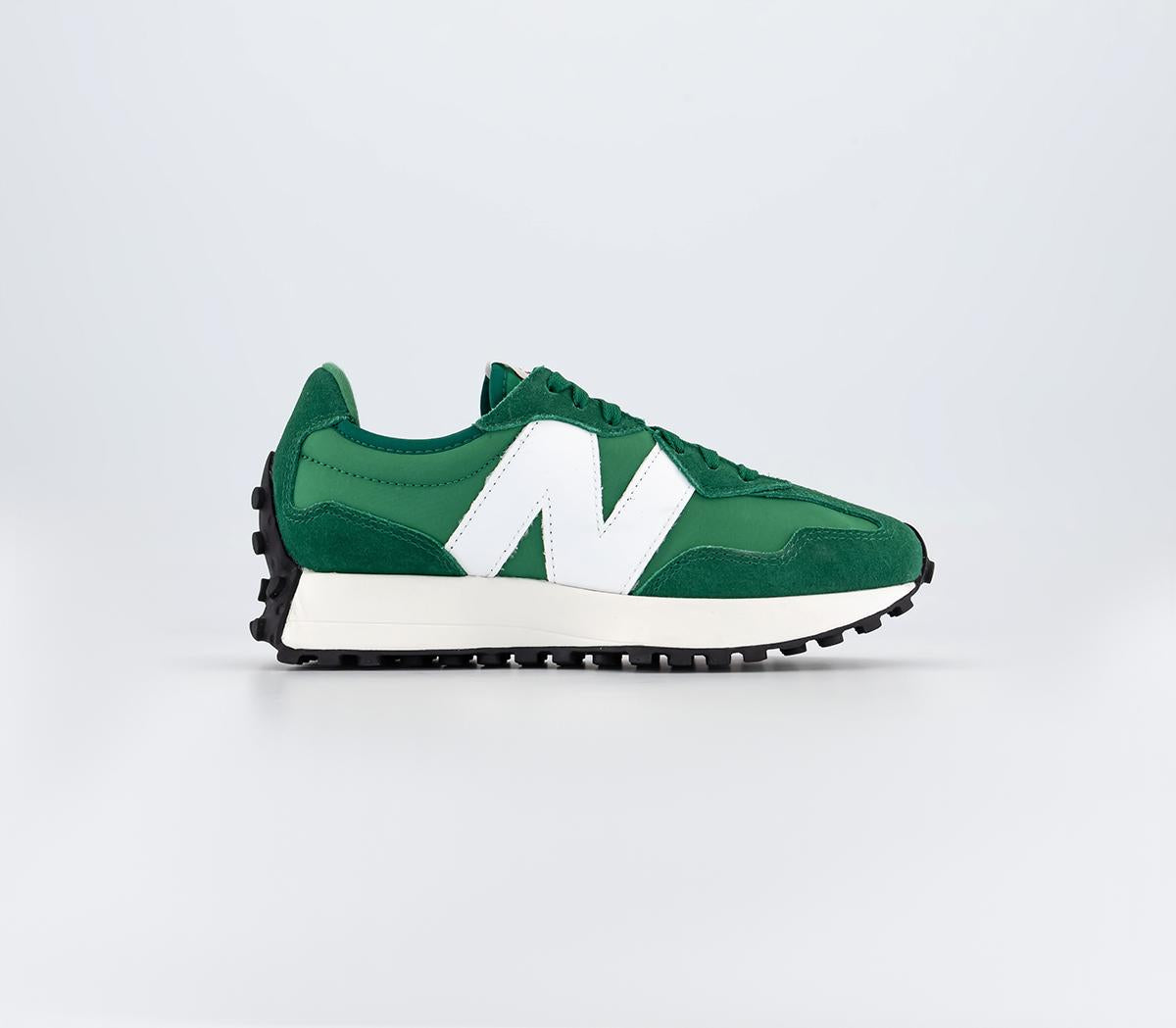 New Balance 327 Varsity Green White Black Uk Size 4