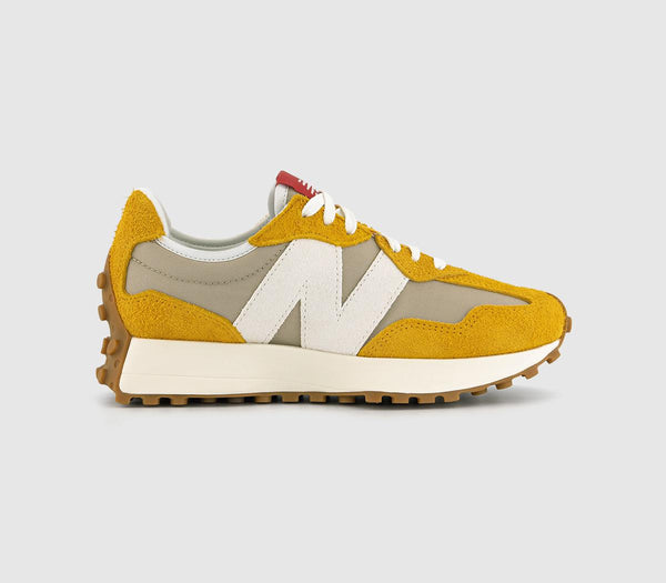 Mens New Balance 327 Varsity Gold Grey Uk Size 4