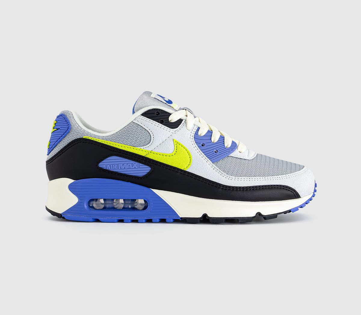 Nike Air Max 90 Trainers Photon Dust Cyber Light Smoke Grey Black