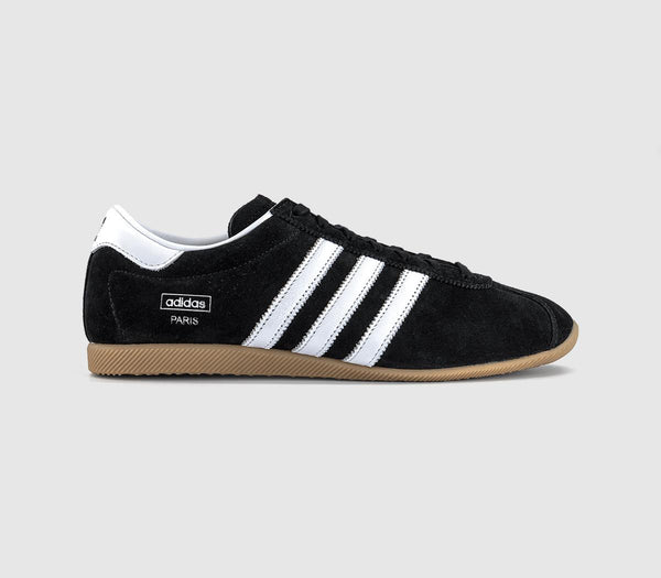 adidas Paris Trainers Core Black White Gum