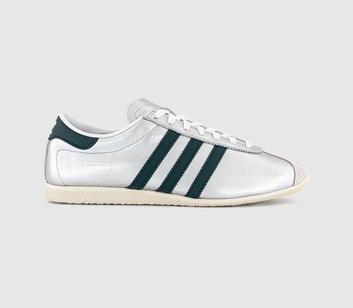  adidas Paris Trainers Silver Metallic Aurora Ivy Cream White Uk Size 6