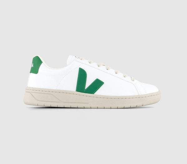 Odd Sizes -  Veja Urca White Emeraude - UK Sizes Right 7/Left 6