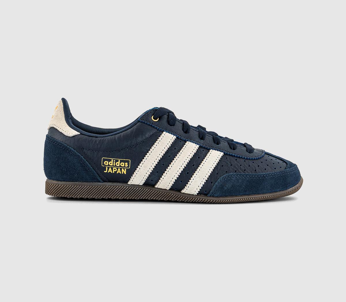 adidas Japan Trainers Night Navy Cream White Gold Metallic