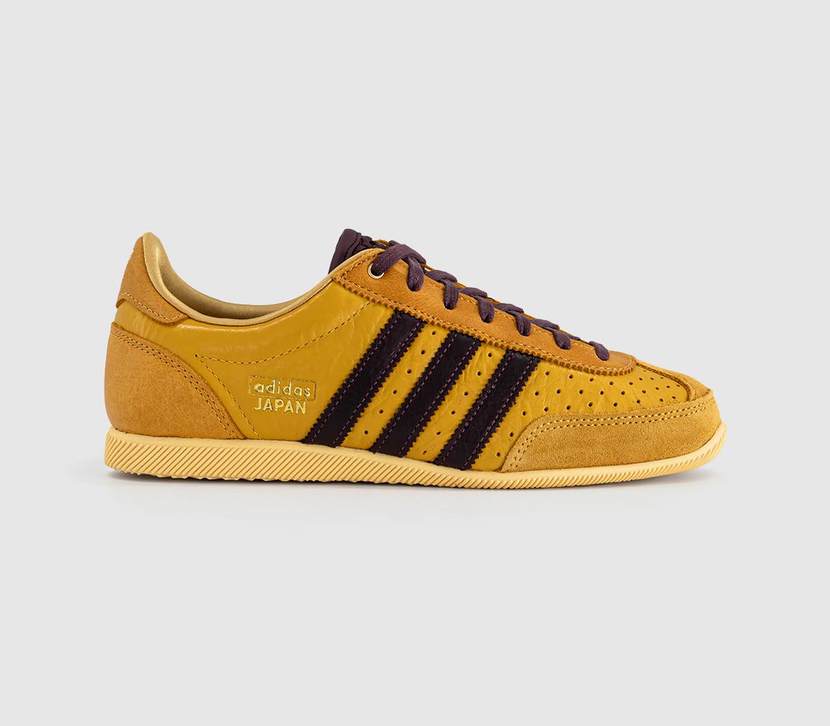 adidas Japan Trainers Preloved Yellow Maroon Gold Metallic