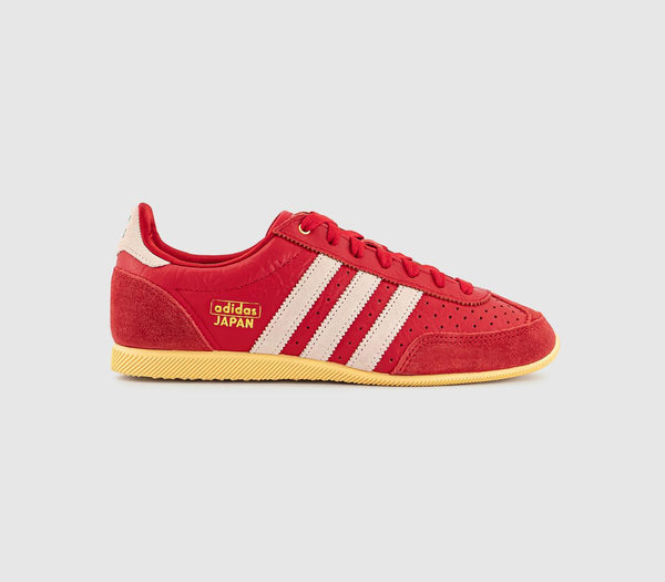  adidas Japan Trainers Cherry Red White Offwhite Uk Size 5.5