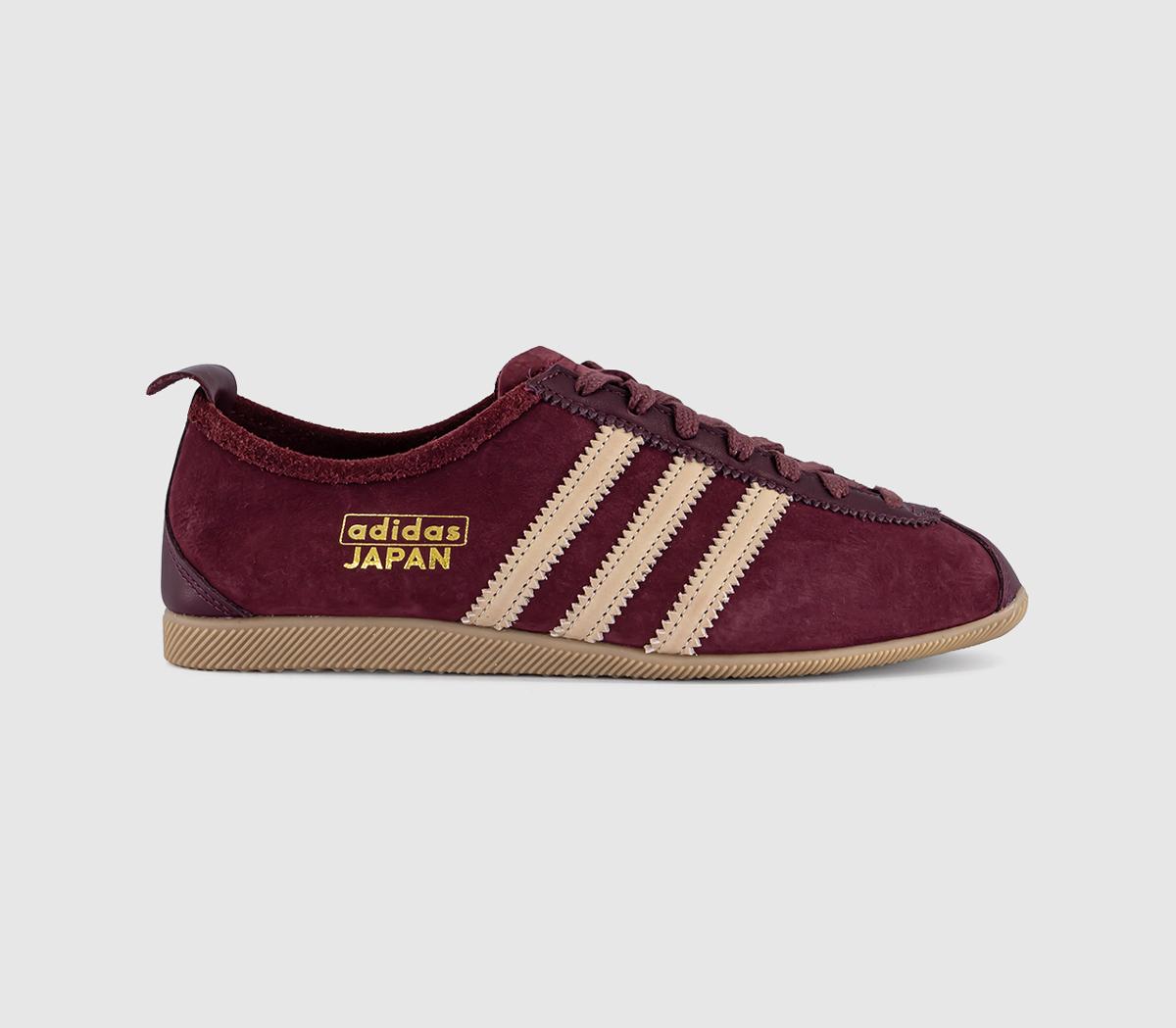 adidas Japan Trainers Shadow Red Magic Beige Gold Metallic UK Size 5