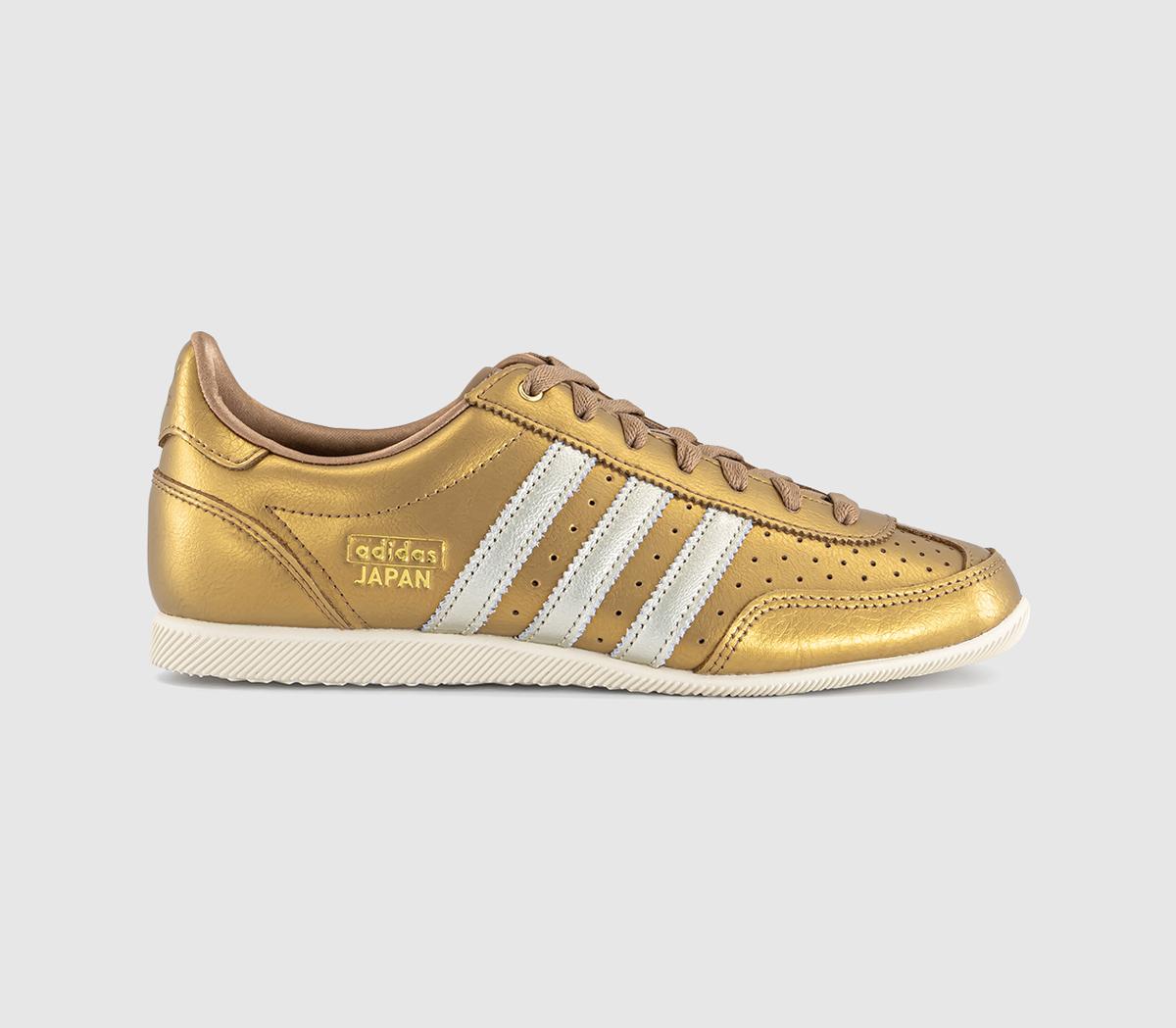 adidas Japan Trainers Metallic Gold Metallic Silver Cream White
