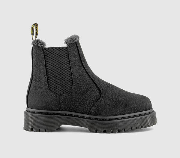 Womens Dr. Martens 2976 Bex Chelsea Boots Black Milled Nubuck
