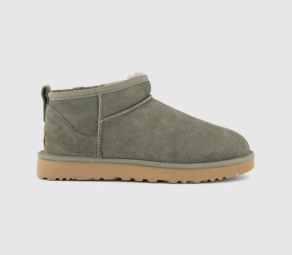 Womens UGG Classic Ultra Mini Moss Green Amphora UK Size 6