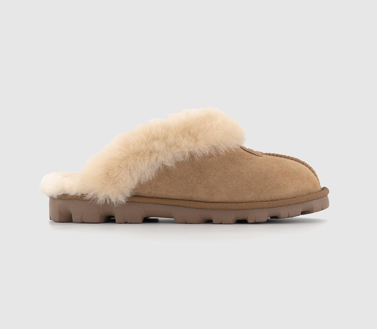 Odd Sizes - Womens UGG Coquette Slippers Chesnut - UK Sizes Right 5/Left 6