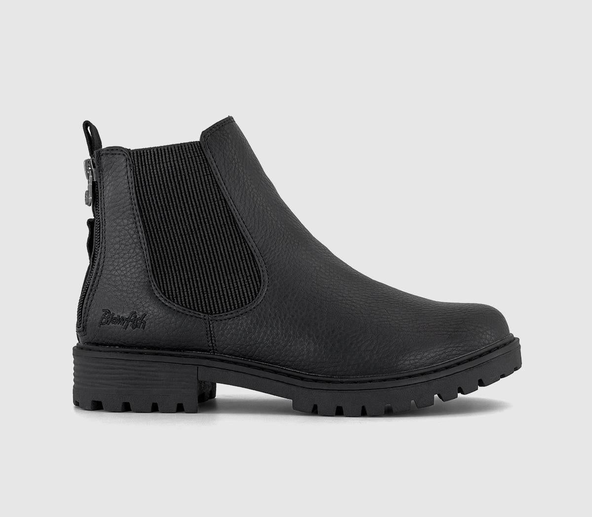 Womens Blowfish Malibu Raffal Chelsea Boots Black Tumbled Uk Size 6