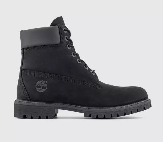 Mens Timberland 6 In Buck Boots Black Nubuck