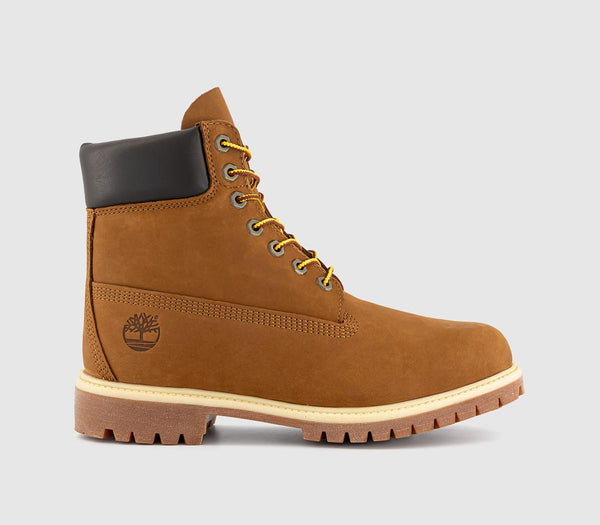 Mens Timberland 6 Inch Buck Boots Dark Wheat Nubuck