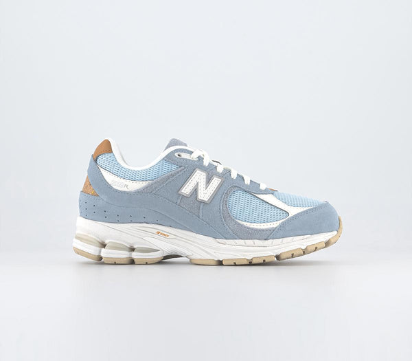 New Balance 2002 Angora Blue Off White Brown Uk Size 4.5