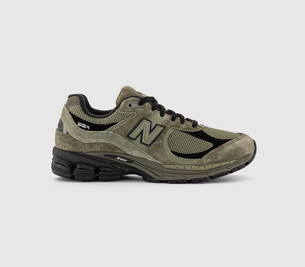 New Balance 2002 Trainers Khaki Black