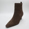 Womens OFFICE Addison Curve Heel Ankle Boots Brown Suede UK Size 7