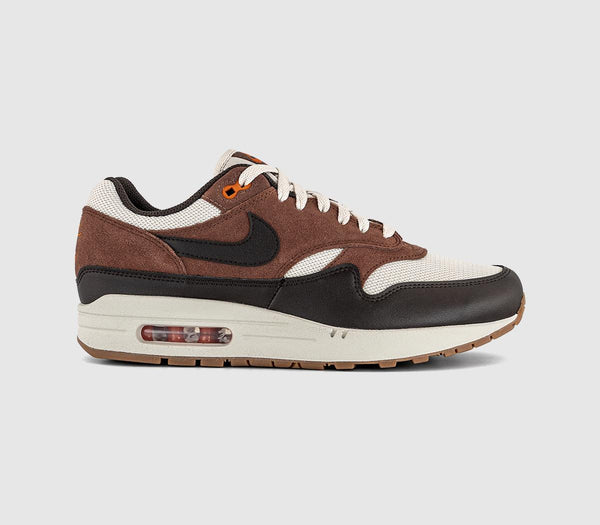 Nike Air Max 1 Trainers Light Orewood Brown Velvet Brown