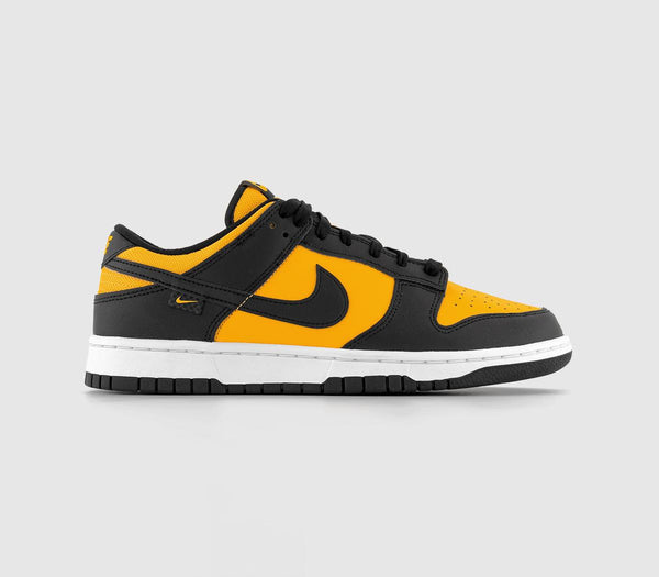 Nike Dunk Low Trainers Black Universal Gold White