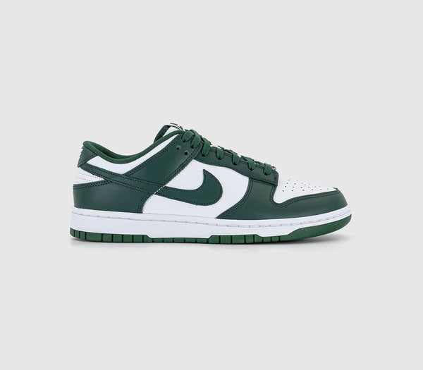 Odd Sizes -  Nike Dunk Low White Team Green White Total Orange - UK Sizes Right 7/Left 7.5
