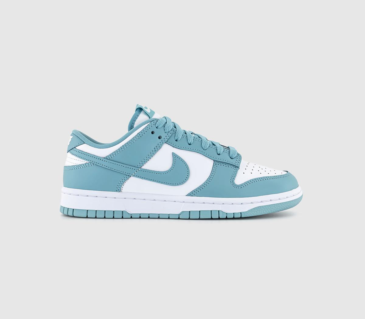 Nike Dunk Low White Denim Turquoise