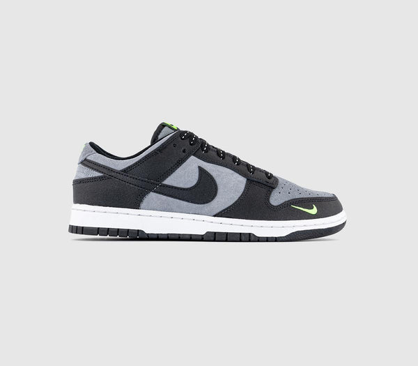 Nike Dunk Low Trainers Cool Grey Black Volt - UK Size 6