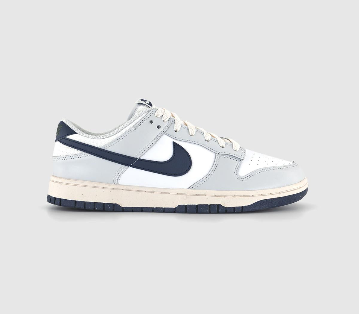 Nike Dunk Low Trainers Photon Dust Obsidian White Phantom Fir - UK Size 6