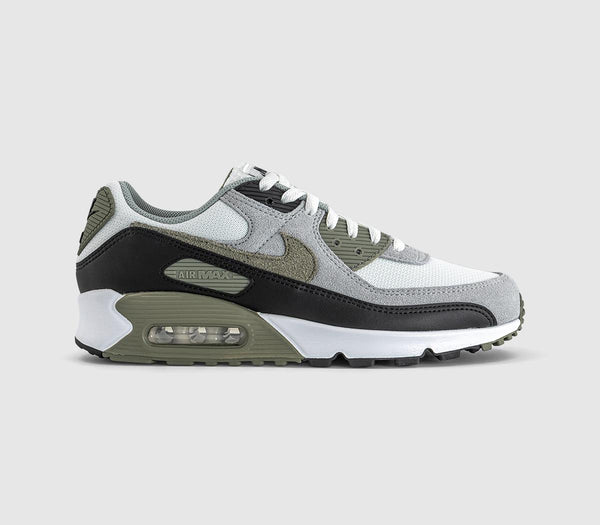 Nike Air Max 90 Trainers Summit White Silver Sage Light Pumice