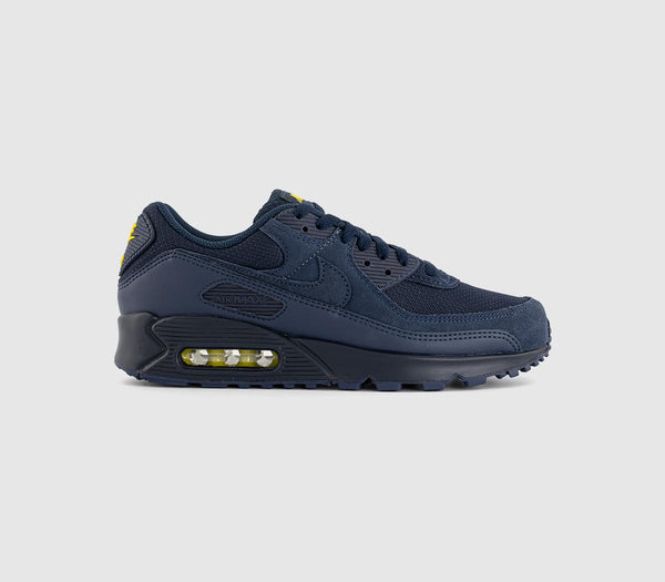 Nike Air Max 90 Trainers Obsidian Obsidian Lightening UK Size 9