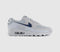 Nike Air Max 90 Trainers Wolf Grey Midnight Navy Wolf Grey UK Size 8