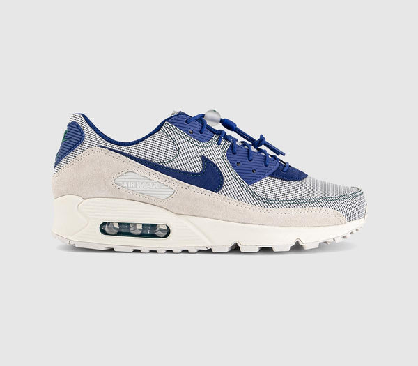 Nike Air Max 90 Trainers Coconut Milk Deep Royal Blue Legion Pine Light Ore