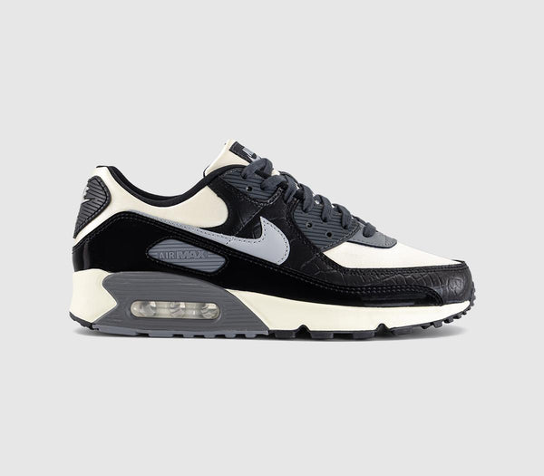 Nike Air Max 90 Trainers Sail Light Smoke Grey Black Anthracite Smoke Grey