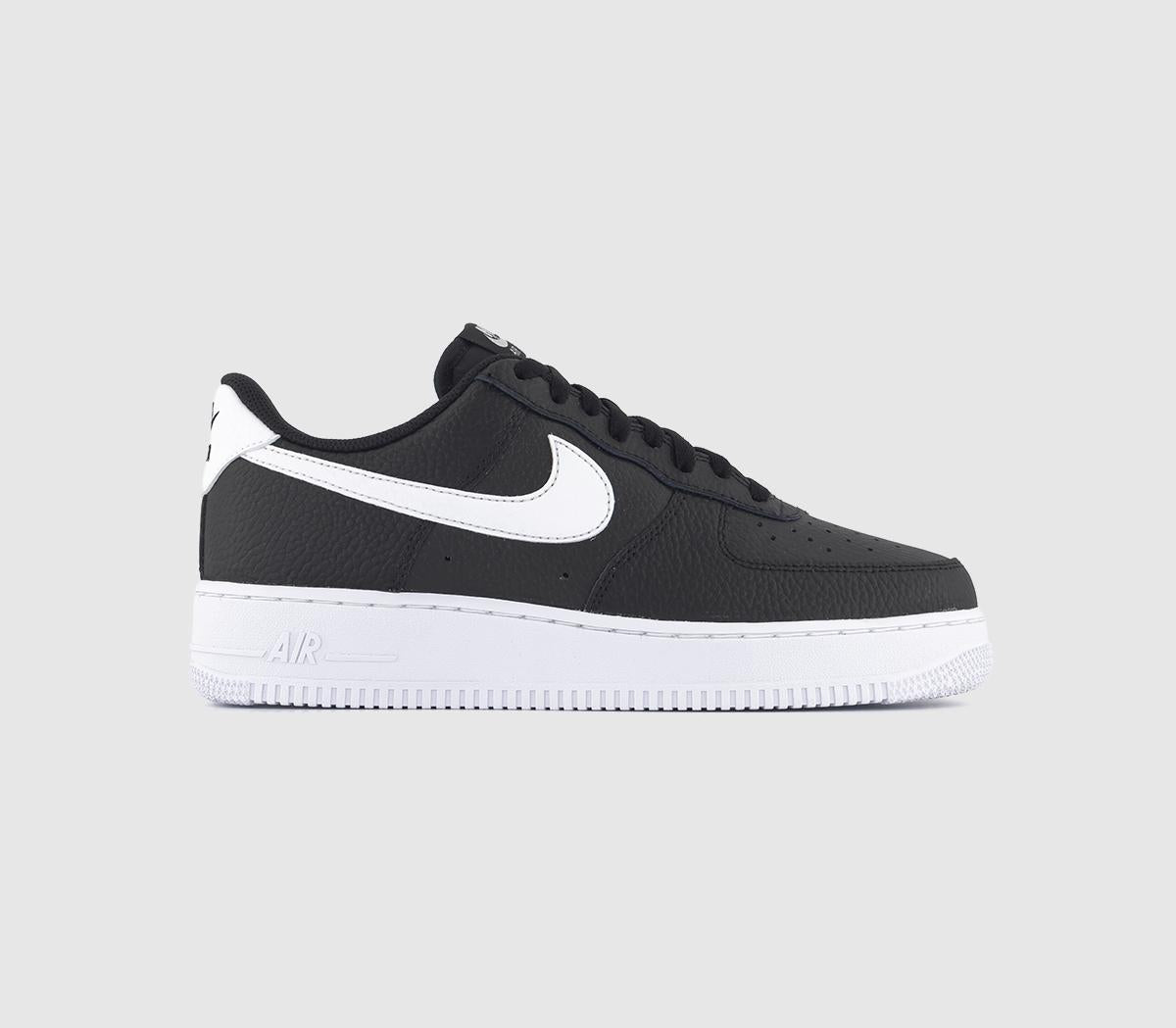 Odd Sizes - Nike Air Force 1 07 Black White - UK Sizes Right 7.5/Left 7