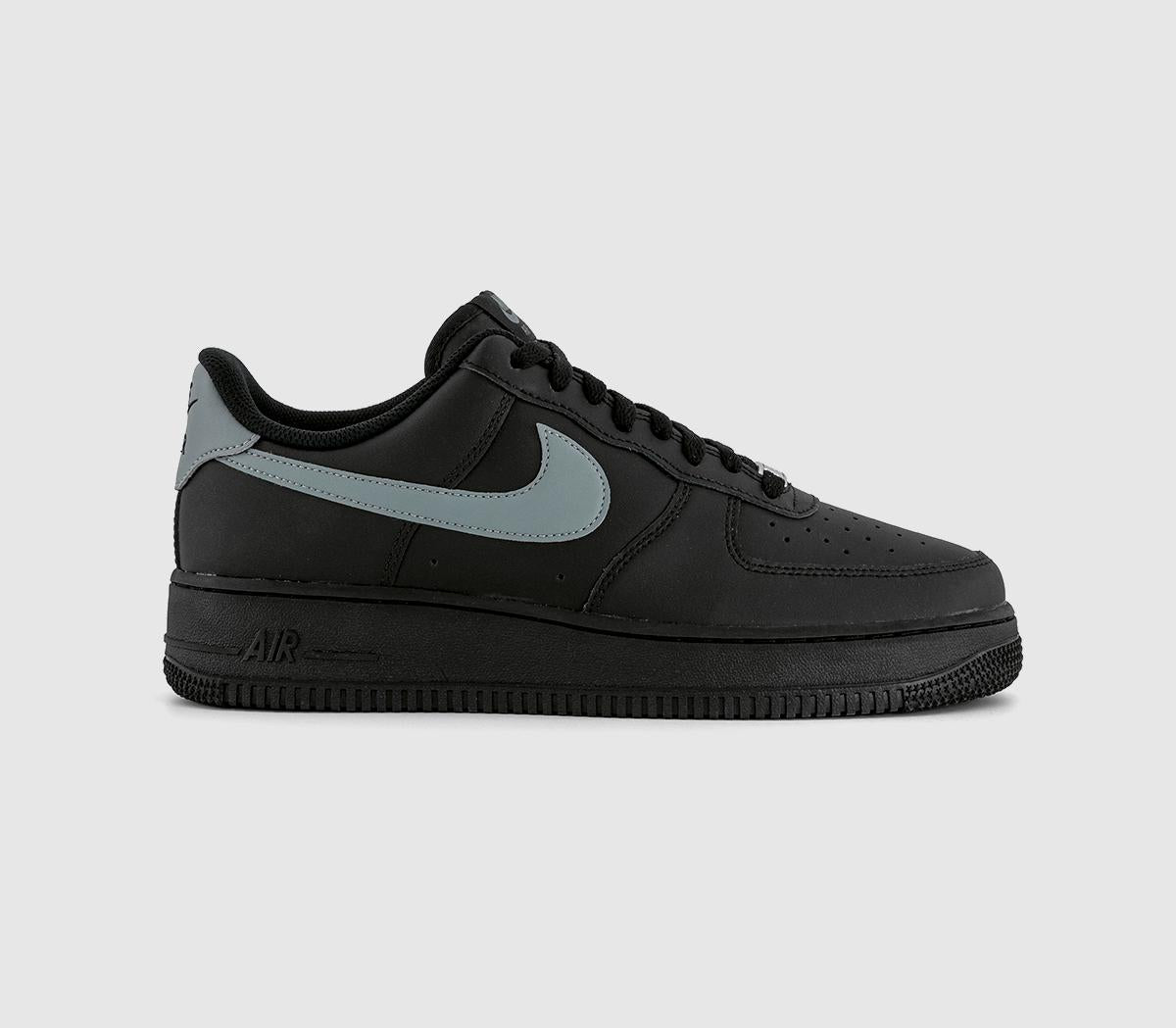 Nike Air Force 07 Trainers Black Cool Grey - Main Image