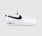 Nike Air Force 1 07 Trainers White Black Bright Crimson UK Size 8
