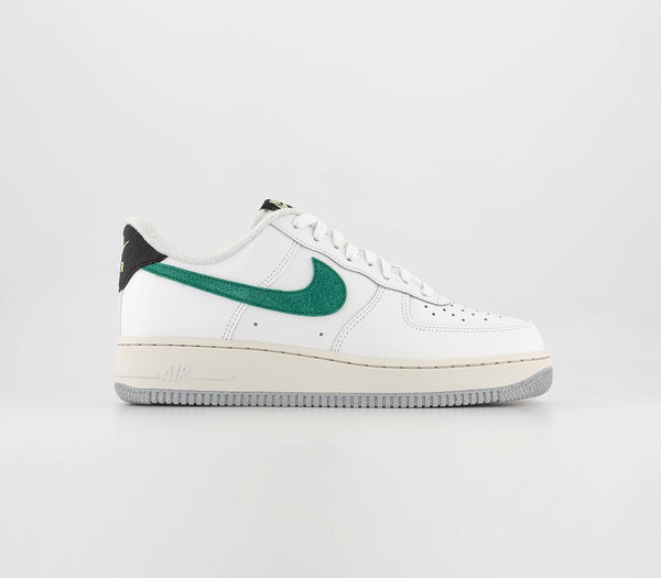 Nike Air Force 1 07 Summit White Malachite Black Citron Tint Uk Size 8