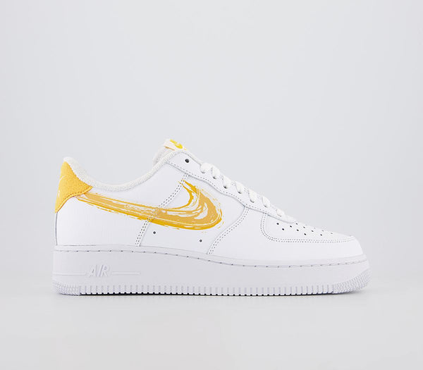 Odd Sizes - Nike Air Force 1 07 White Solar Flare - UK Sizes Right 5.5/Left 6