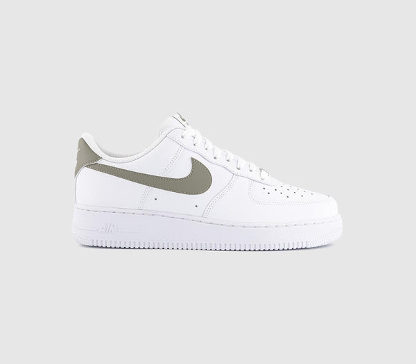 Nike Air Force 1 07 Trainers White Light Army