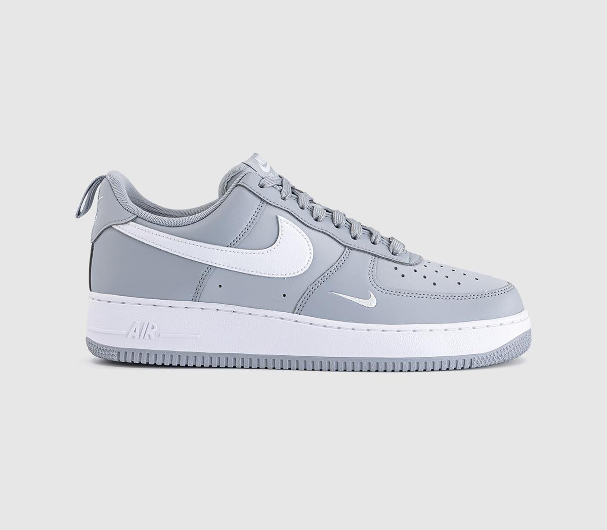 Nike Air Force 1 Trainers Wolf Grey White Wolf Grey
