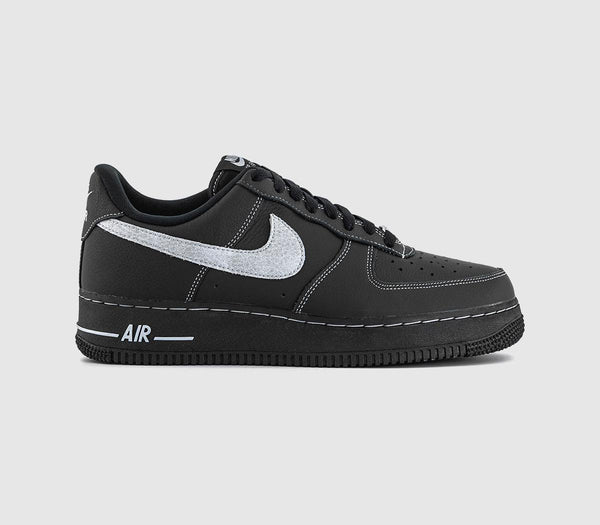 Nike Air Force 1 07 Trainers Black Wolf Grey Black Black