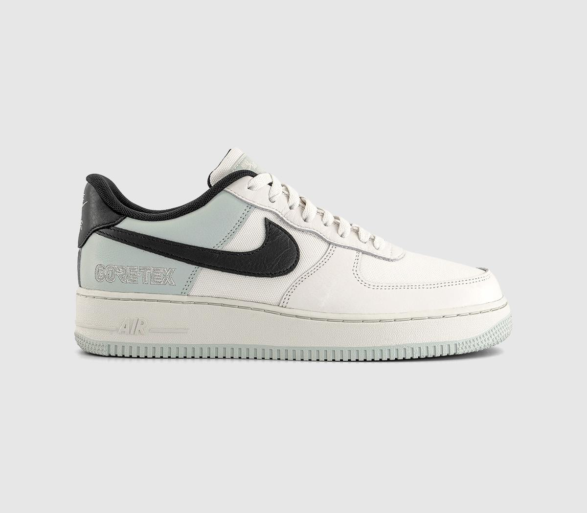 Nike Air Force 1 07 Trainers Phantom Black Light Silver Light Bone