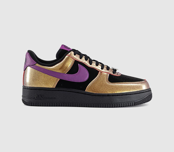 Nike Air Force 1 07 Trainers Black Bold Berry