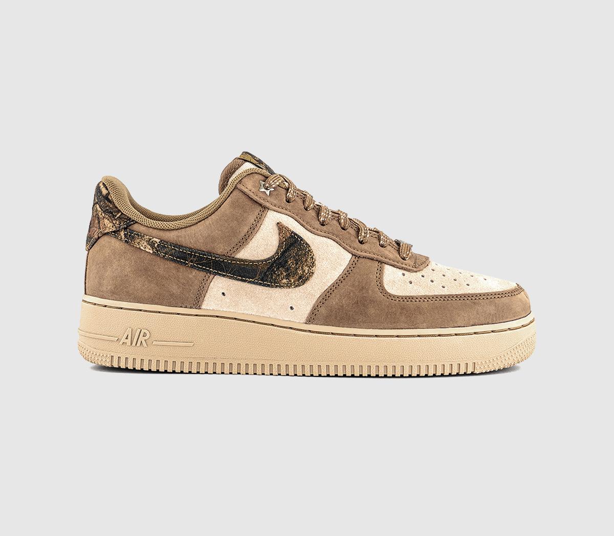 Nike Air Force 1 07 Trainers Rattan Malti Colour Rocky Tan Brown