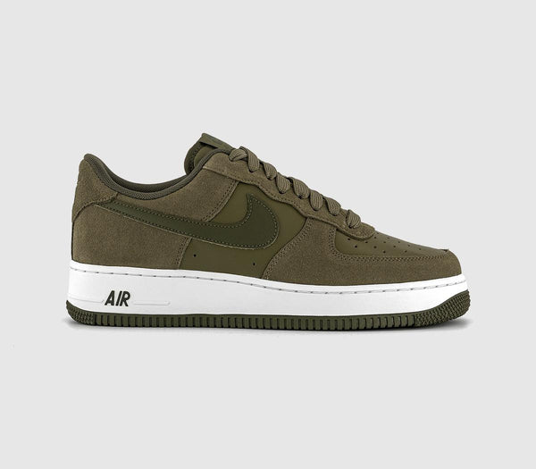 Nike Air Force 1 Lv8 Trainers Med Olive Cargo Khaki White