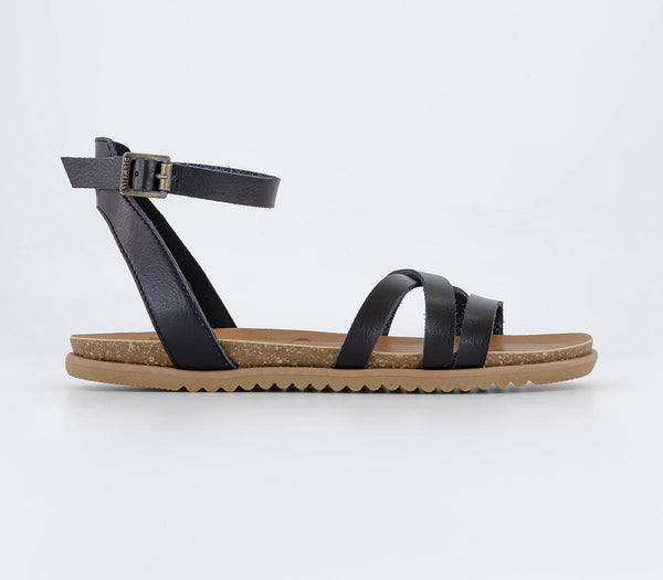 Odd sizes - Womens Blowfish Malibu Maylie Sandals Black Uk Sizes Right 6/Left 5
