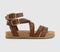 Womens Blowfish Malibu Fandie Sandals Henna Dyecut