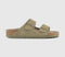 Mens BIRKENSTOCK Arizona Two Strap Sandals Suede Faded Khaki Sfb UK Size 8 EU42