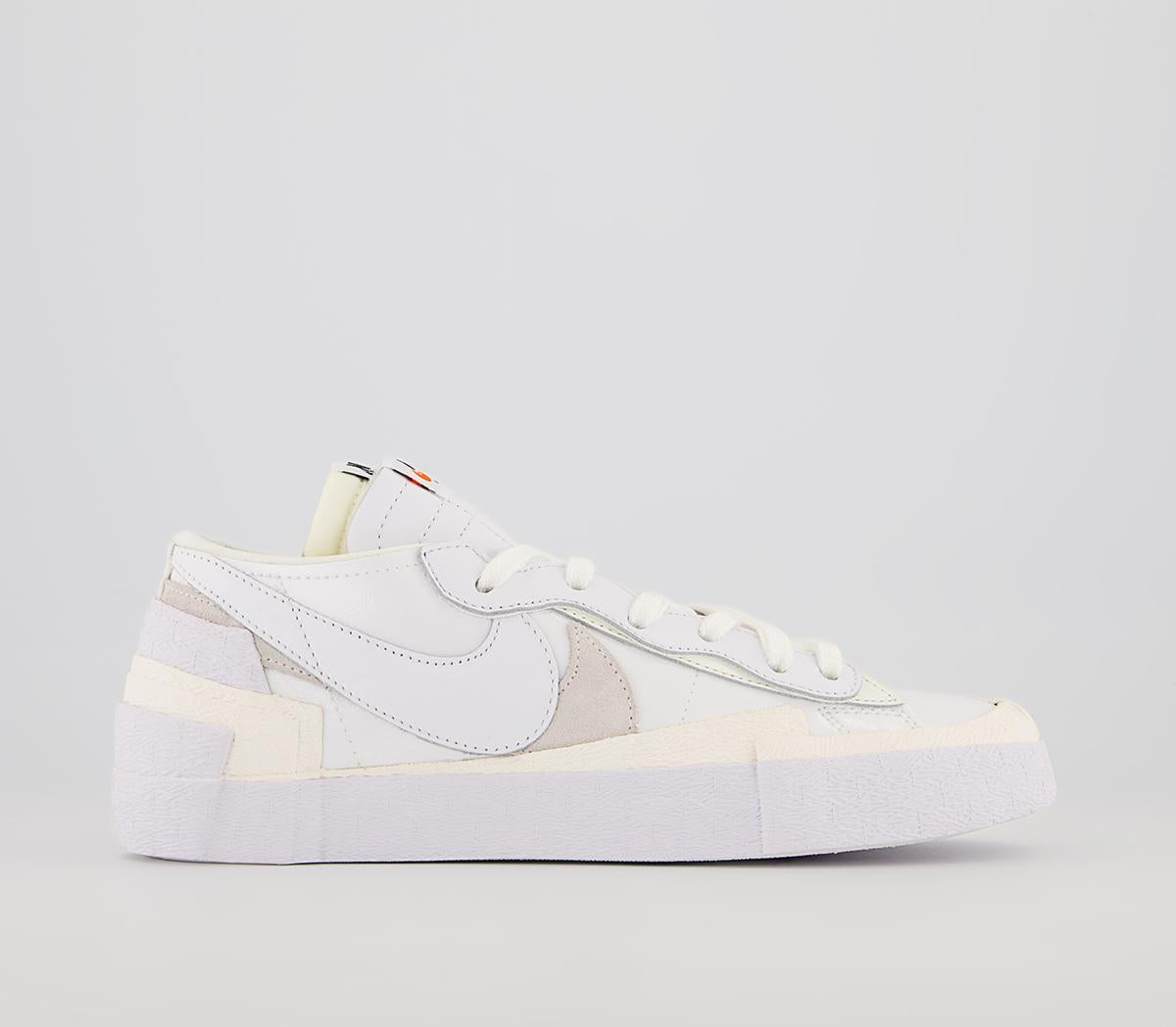 Mens Nike Blazer Low Sacai White Sail White Uk Size 7