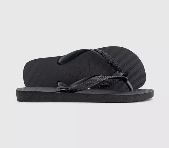 Mens Havaianas Top Flip Flops M Black